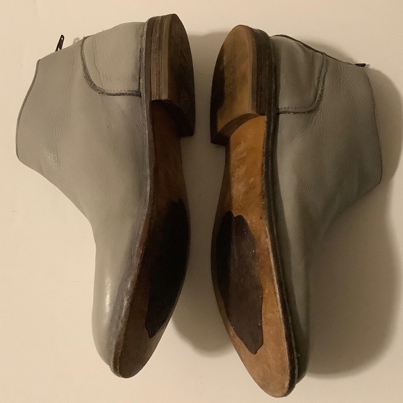 MOMA| Men’s Leather Low Boots Back Zip EU 43/ US 10 Made in Italy Gray main image 9